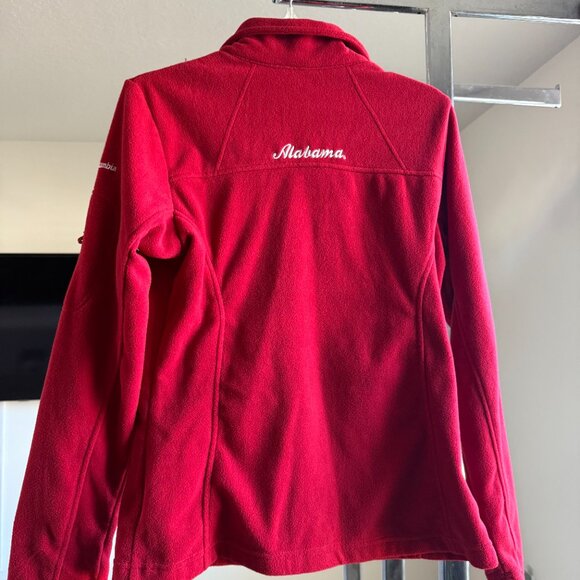 Alabama Crimson Tide Columbia Fleece Jacket Women Medium Red Full Zip NCAA - Picture 2 of 9